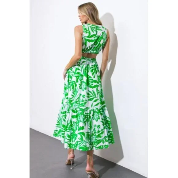 Flying Tomato Boho Whimsy Tropical Festival Y2K Live Your Truth Dress L, NWOT - Picture 2 of 15